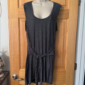 Sol Angeles Black and White Striped dress/coverup.